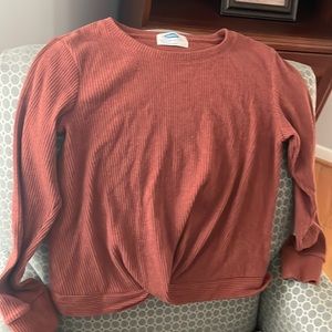 Old Navy Girls XL 14-16 Maroon, soft long sleeve shirt.